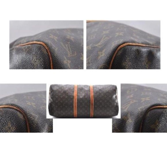 SALE! Vintage Louis Vuitton Keepall 55 Monogram Satchel Shoulder Bag Leather - Picture 12 of 16